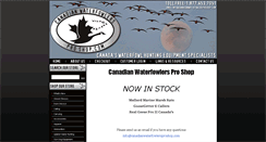 Desktop Screenshot of canadianwaterfowlersproshop.com